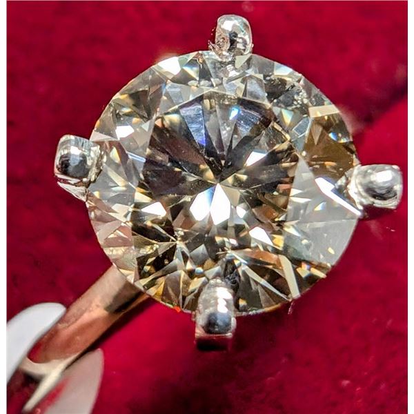 14K White Gold 2.4G Lab Diamond 1.6Ct Ring (~Size 6)(Ring is resizable for $40), Made in Canada, App