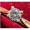 Image 2 : 10K Yellow Gold 1.26G Natural Diamond 0.18Ct Ring (~Size 6.5)(Ring is resizable for $40), Made in Ca