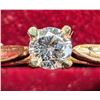 Image 3 : 10K Yellow Gold 1.26G Natural Diamond 0.18Ct Ring (~Size 6.5)(Ring is resizable for $40), Made in Ca