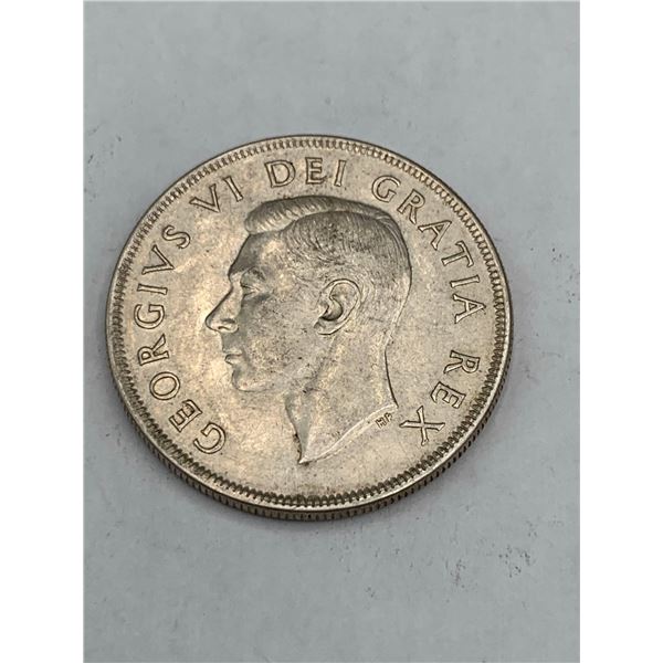 Vintage & Rare King George VI Canada 1949 Silver Dollar The Matthew, the ship historians believe Joh
