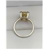 Image 2 : 4.00 CT GRA CERTIFIED MOISSANITE VVS LEMON YELLOW SET IN A STERLING SILVER IN A 8 CLAW HEAD RETAIL V
