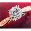 Image 1 : 10K Yellow Gold 1.4G Lab Diamond 0.26Ct Ring (~Size 6)(Ring is resizable for $40), Made in Canada, A