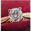 Image 2 : 10K Yellow Gold 1.4G Lab Diamond 0.26Ct Ring (~Size 6)(Ring is resizable for $40), Made in Canada, A