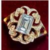 Image 2 : 10K Yellow Gold 2.8G Lab Diamond 1Ct+ 0.08Ct Ring (~Size 6)(Ring is resizable for $40), Made in Cana