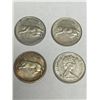 Image 1 : Vintage Centennial 1967 Canada Silver Quarters LOT of 4