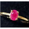 Image 1 : 10K Yellow Gold Natural Ruby(0.6ct) Ring (~Size 6.75)�(~weight 1.5g), Made in Canada, Appr