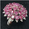 Image 1 : Silver Natural Ruby(7ct) Ring (~weight 7.84g), Appraised Retail $900