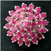 Image 3 : Silver Natural Ruby(7ct) Ring (~weight 7.84g), Appraised Retail $900