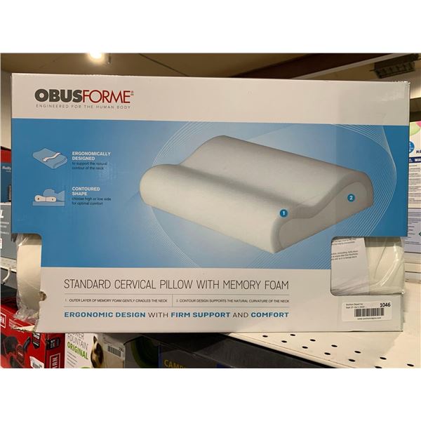 ObusForme Standard Cervical Pillow wit Memory Foam