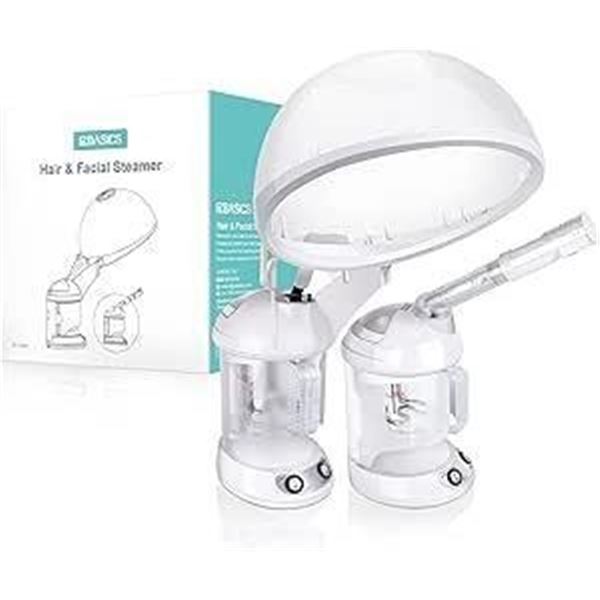 Hair Steamer EZBASICS 2 in 1 Ion Facial Steamer with Extendable Arm Table Top Hair Humidifier Hot Mi