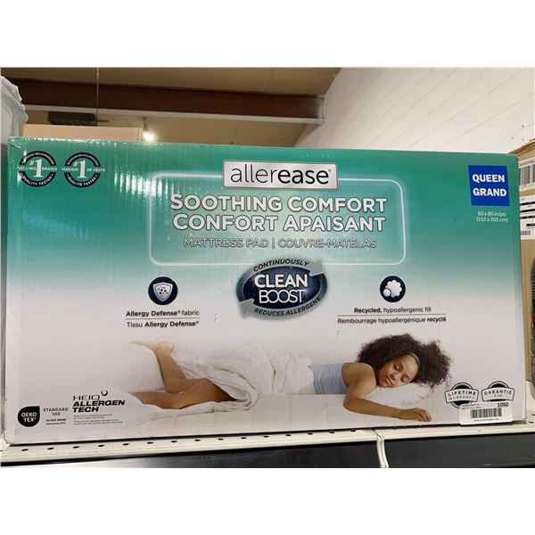 Allerease Soothing Comfort Queen Size Mattress Pad