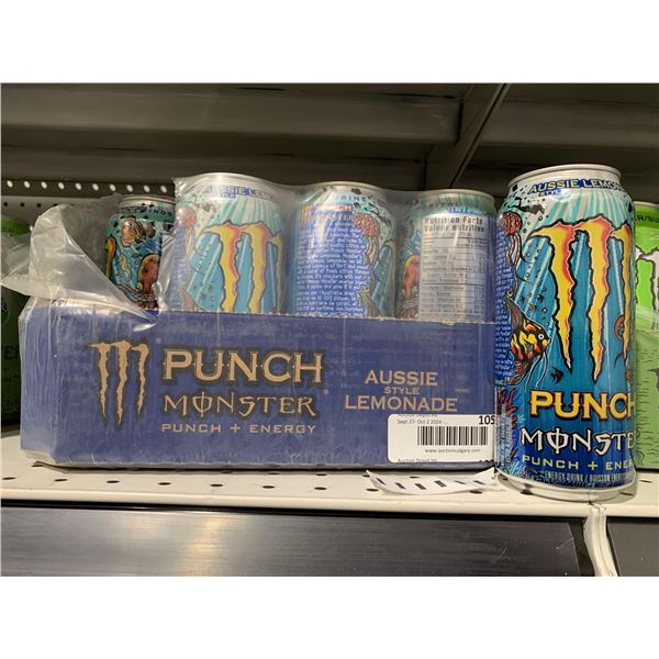 Monster Punch & Energy Aussie Style Lemonade 12 x 473ml