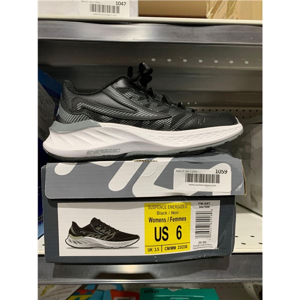 Fila Suspense Energized Black Womens Size 6 Runners