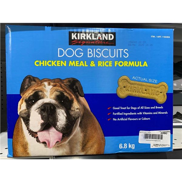 Kirkland Dog Biscuits Chicken Meal & Rice Formulas 6.8KG