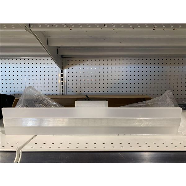 24" Modern Wall Sconce Smoked Glass and Brushed Silver