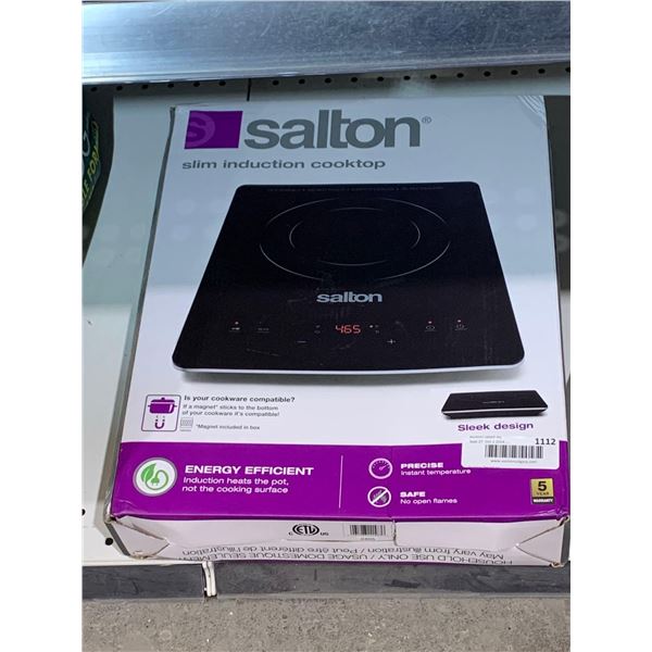 Salton Slim Induction Cooktop Sleek Design
