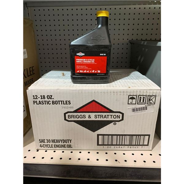 Briggs & Stratton SAE 30 Heavy Duty 4 Cycle Engine Oil 12 x 18fl/oz