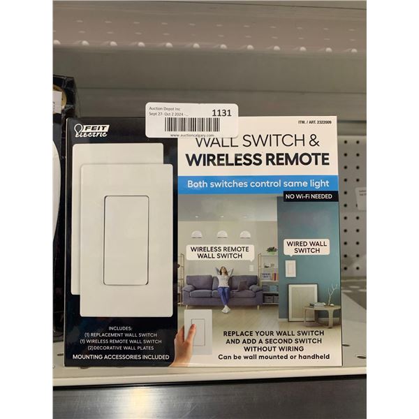 Feit Electric Wall Switch & Wireless Remote No Wi-Fi Needed  Wired Wall Switch