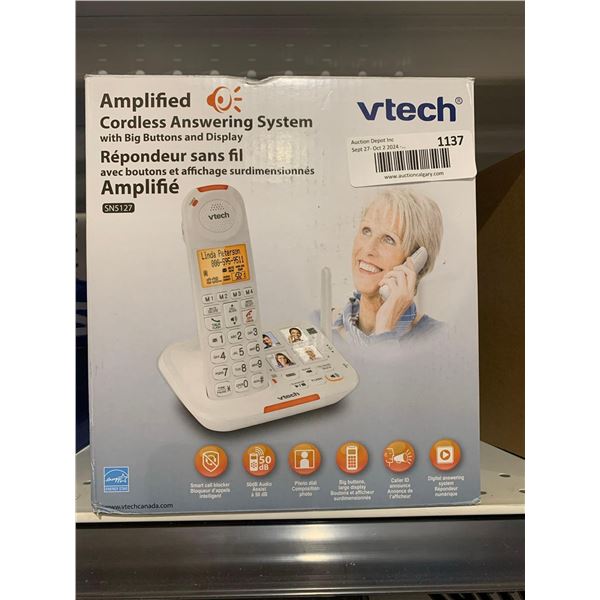 VTech Amplified Cordless Answering System with Big Button & Display