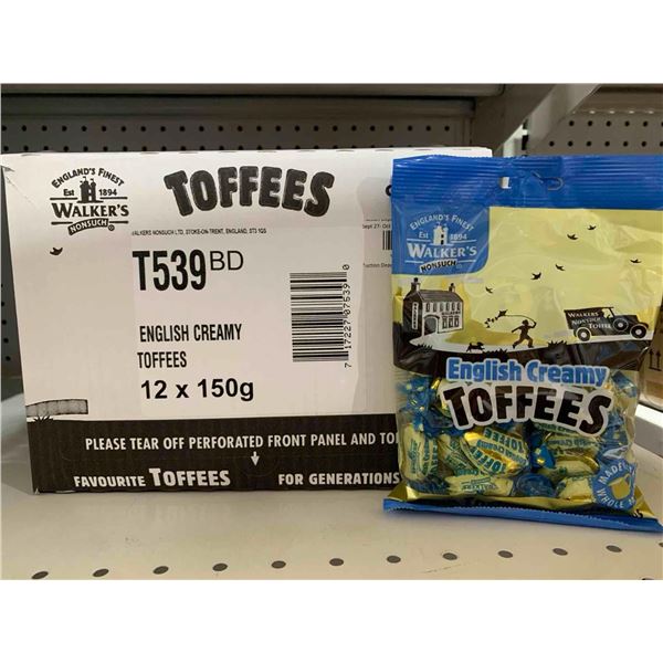 Walker's English Creamy Toffees Candy 12 x 150g