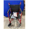 Image 3 : Medline Basic Aluminum Transport Chair 12" Wheels 18"
