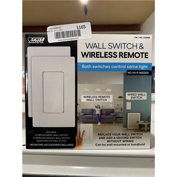 Feit Electric Wall Switch & Wireless Remote No Wi-Fi Needed Wired Wall Switch