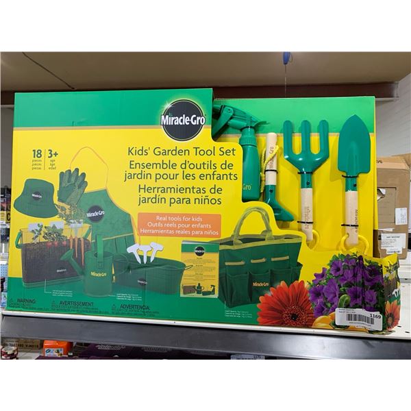 Miracle Gro Kid's GArden Tool Set 18pcs