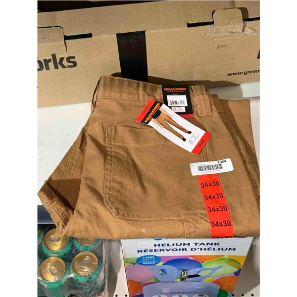 RealTree Mens Size 34 x 30 Work pant