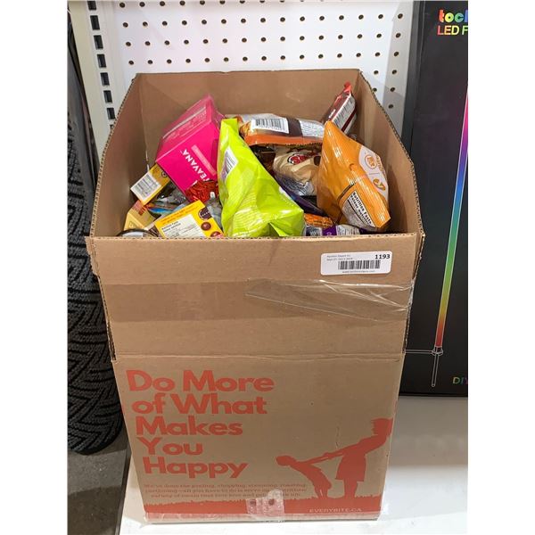 Box Full of Assorted Food / Candy / Snacks