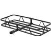 Image 1 : CURT 18145 48 x 20-Inch Basket Hitch Cargo Carrier, 500 lbs Capacity, Black Steel, 1-1/4, 2-in Adapt