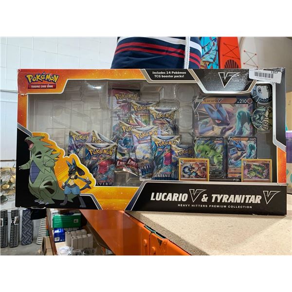 Pokemon Trading Card Game LucarioV & TyranitarV Heavy Hitters Premium Collection