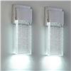 Image 1 : 2 Pack,Wall Light Fixture in Chrome Finished with Bubble Glass