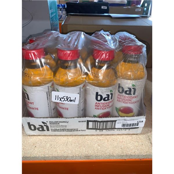 Bai Malawi Mango Flavored Water Beverage 12 x 530ml