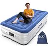Image 1 : iDOO Air Mattress, Inflatable Bed with Integrated Pillow, Comfortable Blow Up Bed with Built-in Pump