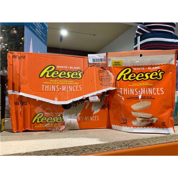 Reese's White Creme Peanut Butter Candy Thins  12 x 165g