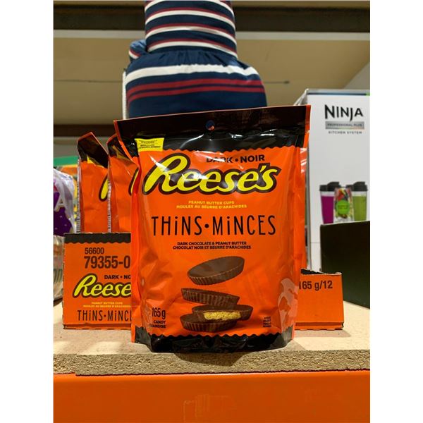 Reese's Dark Chocolate Peanut Butter Cups Thins 12 x 165g