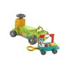 Image 1 : Fisher-Price Laugh & Learn 4-in-1 Farm to Market Tractor Ride-On Learning Toy- Bilingual Version, Ag