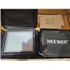 Image 3 : Neewer Dimmable 176 LED Video Light Lighting Kit: 176 LED Panel 3200-5600K, 2 Pieces Rechargeable Li