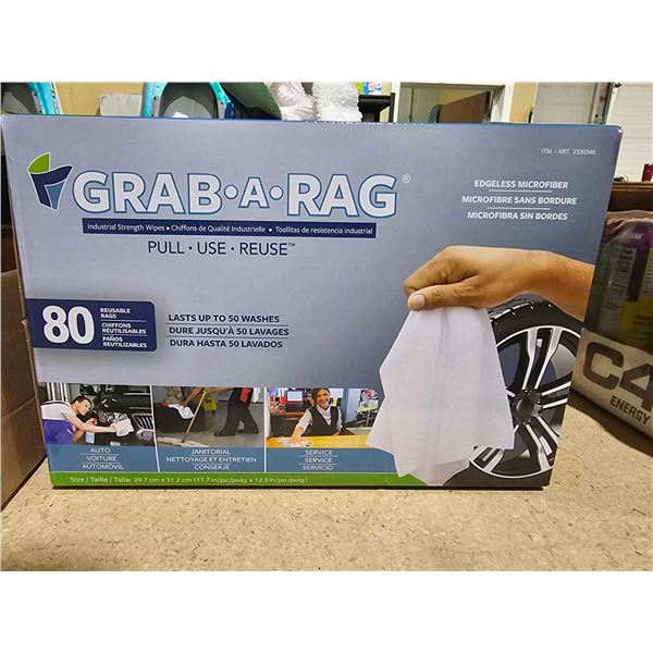 Washable Microfibre Rags, 80-Count