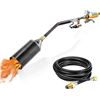 Image 1 : DOMINOX Propane Torch Weed Burner,Tiger Torch Propane Gas Blow Torch Head with Push Button Igniter f