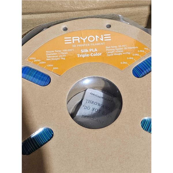 Eryone Silk PLA Tripple-Color  3D Printer Filament 330m