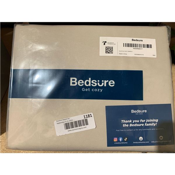 Bedsure Deluxe Queen Size Cozy Duvet Cover Set