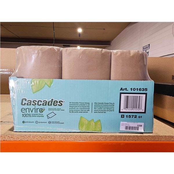 Cascades Enviro Half Fold brown Paper Towels - 12x250 Count