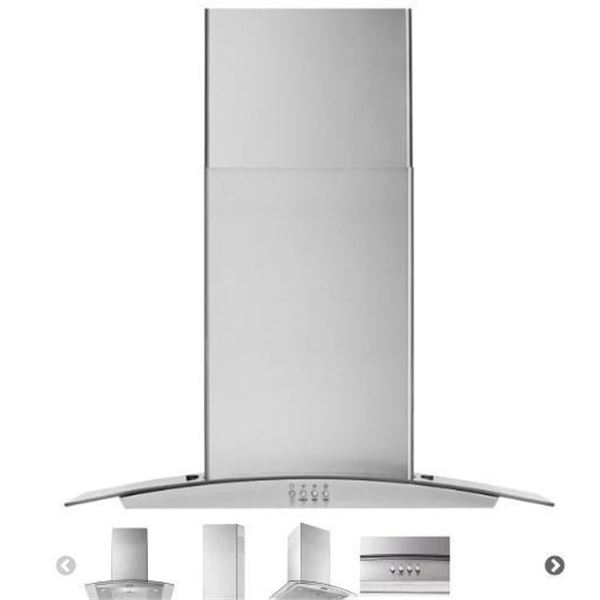 Whirlpool WVW51UC0LS Range Hood, 30 inch Exterior Width, Chimney, 3, 400 CFM, 7.0, LED, 3, Stainless