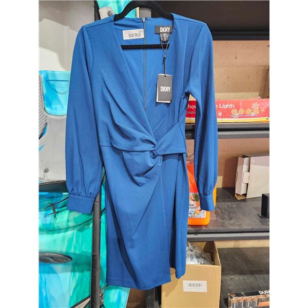 DKNY Womens Twist Front Polyester Sheath Dress - Size 4