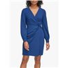 Image 6 : DKNY Womens Twist Front Polyester Sheath Dress - Size 4
