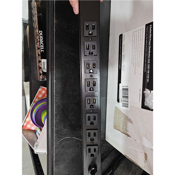 8 Outlet PDU Power Distribution Unit - 125V, 15Amp