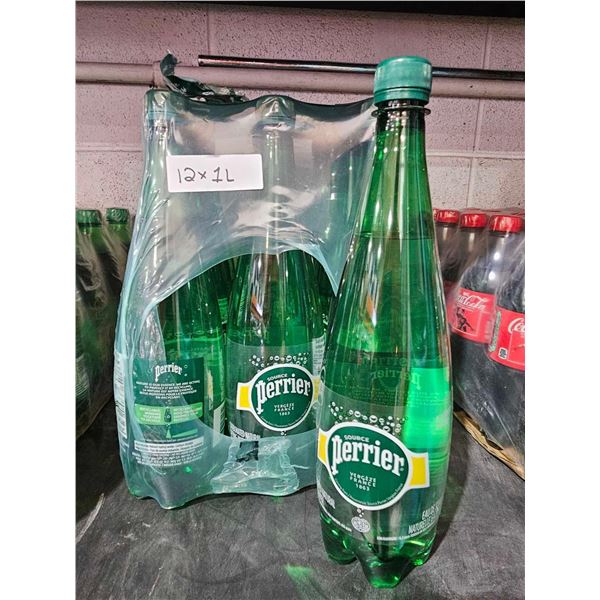 Perrier Carbonated Natural Spring Sparkling Water, Original,12x1L