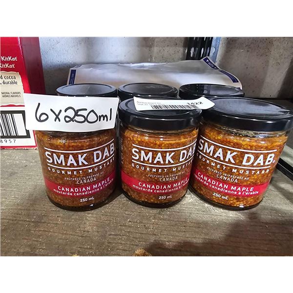 Smak Dab Gourmet Canadian Maple Mustard 6x250ml