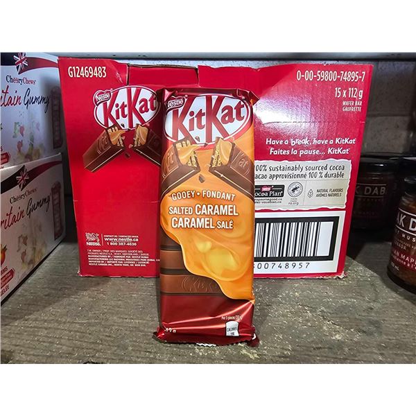NESTLÉ KITKAT Salted Caramel Wafer Chocolate Bars, 120 g x 15 Bars
